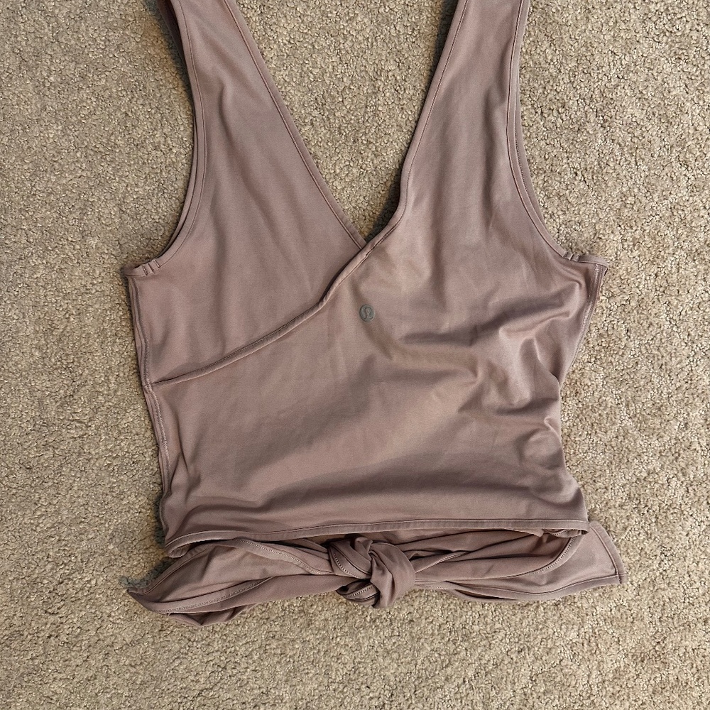 Lululemon Pale Pink Wrap Tank